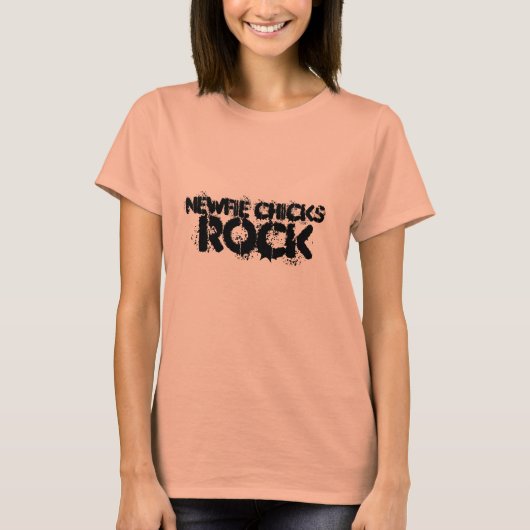 Newfie Chicks Rock T - Shirt (Vorderseite)