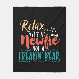 Newfie   Entspann dich, es ist ein Newfie und kein Fleecedecke
