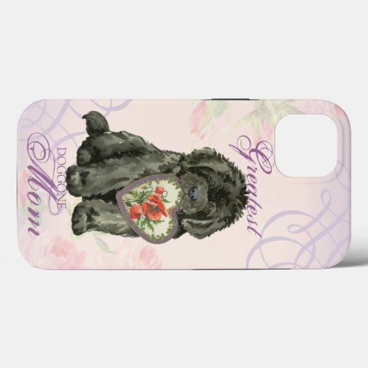 Newfie Heart Mama Case-Mate iPhone Hülle (Rückseite (Horizontal))