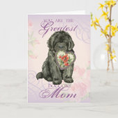Newfie Heart Mama Karte (Gelbe Blume)