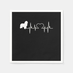Newfie Heartbeat Newfundland Niedlich Newfie Serviette