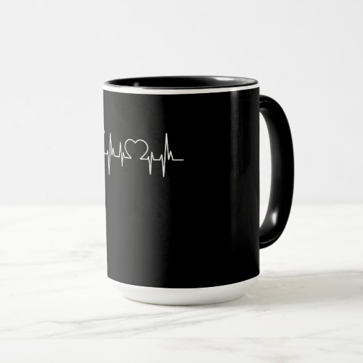 Newfie | Heartbeat Newfundland | Niedlich Newfie Tasse (VorderseiteRechts)