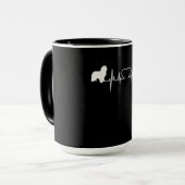 Newfie | Heartbeat Newfundland | Niedlich Newfie Tasse (Vorderseite Links)