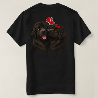 Newfie Küsse Welpenliebe T-Shirt
