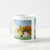 Newfie Landseer 3 - Sailboote 2 Kaffeetasse (Vorderseite Links)