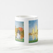Newfie Landseer 3 - Sailboote 2 Kaffeetasse (Mittel)