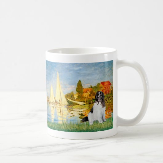 Newfie Landseer 3 - Sailboote 2 Kaffeetasse (Rechts)