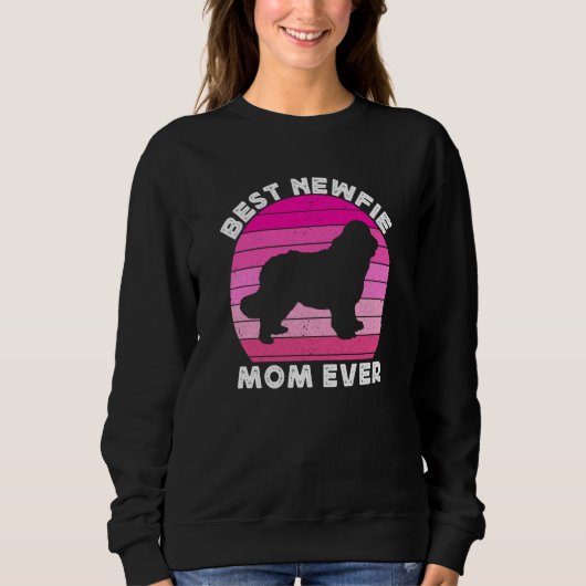 Newfie Mama Mom For Women Newfy Newfoundland Dog M Sweatshirt (Vorderseite)