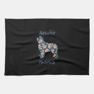 Newfie Mama Nefundland dog Mama anwesend Geschirrtuch