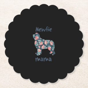 Newfie Mama Nefundland dog Mama anwesend Untersetzer