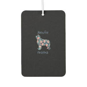 Newfie Mama   Neuland Hund Mama anwesend Autolufterfrischer