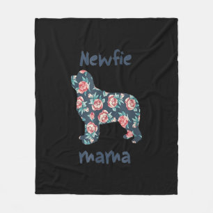Newfie Mama Neuland Hund Mama anwesend Fleecedecke