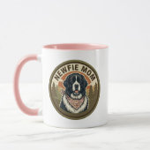 Newfie-Mutter-Kaffeetasse | Geschenk für eine Mutt Tasse (Links)