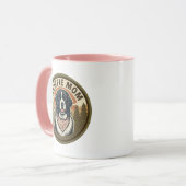 Newfie-Mutter-Kaffeetasse | Geschenk für eine Mutt Tasse (Vorderseite Links)