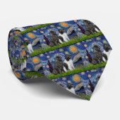 Newfie Pair (B1+L) - Starry Night Krawatte (Gerollt)