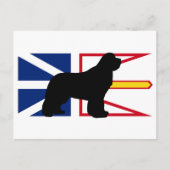 Newfie Silo auf Flag_of_Newfundland_and_Labrador.p Postkarte (Vorderseite)