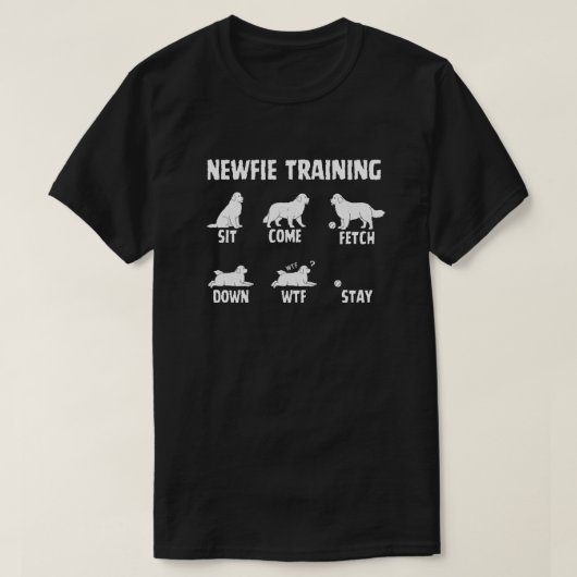Newfie Training - Hundeschikes-T - Shirt für Neufu (Design vorne)