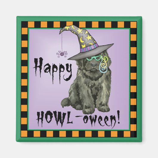 Newfie Witch Magnet (Vorne)