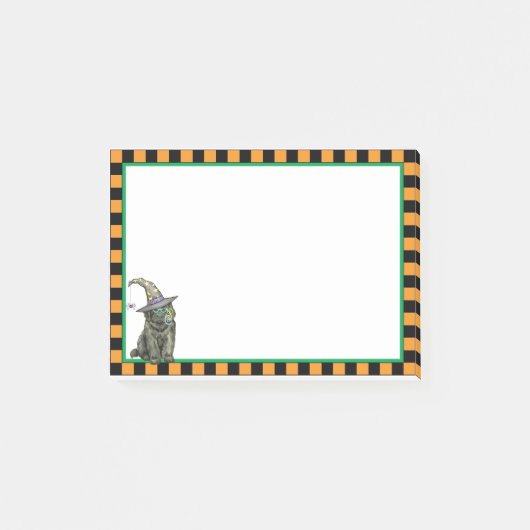 Newfie Witch Post-it Klebezettel (Vorderseite)