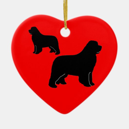 Newfies, newfies und mehr newfies! keramik ornament (Vorne)