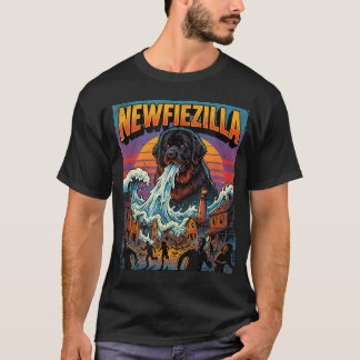 Newfiezilla Neufundländer Hund - Newfie Dogzilla T-Shirt
