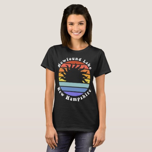 Newfound Lake New Hampshire Sunrise Family Vacatio T-Shirt (Vorne ganz)