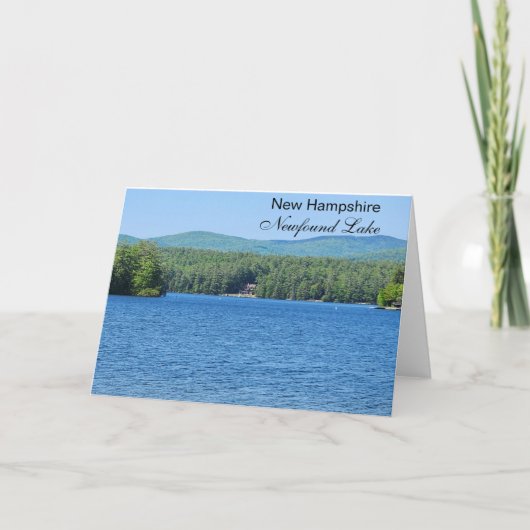 Newfound Lake NH Karte (Vorderseite)