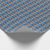 Newfoundland Christmas Lighthouse Holiday Geschenkpapier (Ecke)