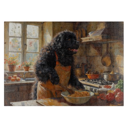 Newfoundland Cooking in Kitchen Schneidebrett (Vorderseite)