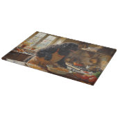 Newfoundland Cooking in Kitchen Schneidebrett (Ecke)