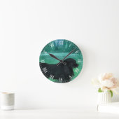 Newfoundland Dog Classic Wall Clock Runde Wanduhr (Zuhause)