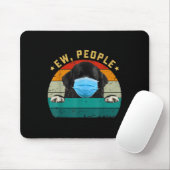 Newfoundland Dog EW PEOPLE WEARING A Face Mask Mousepad (Mit Mouse)