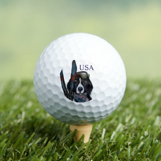 NEWFOUNDLAND DOG  GOLFBALL (Insitu T-Shirt)