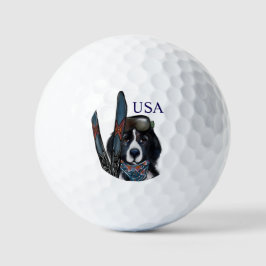 NEWFOUNDLAND DOG  GOLFBALL