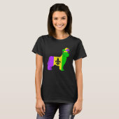 Newfoundland Dog Mardi Gras Carnivals Funny Puppy  T-Shirt (Vorne ganz)
