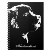 Newfoundland Dog Notebook Dog Lover Gifts Books Notizblock (Vorderseite)