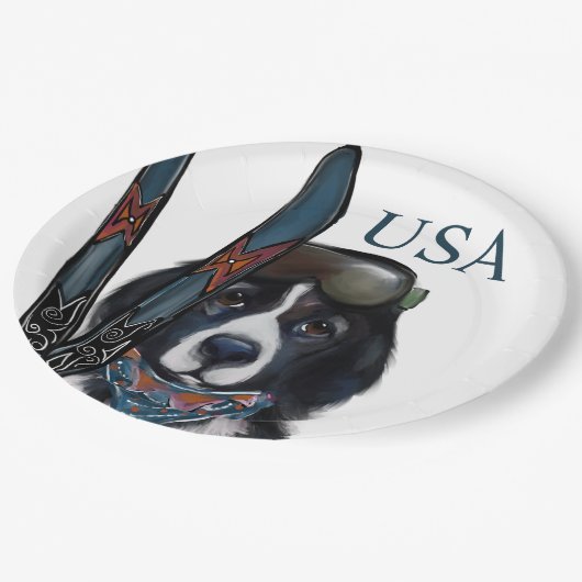 NEWFOUNDLAND DOG  PAPPTELLER (Schrägansicht)