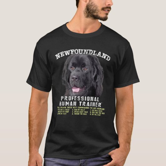 Newfoundland Dog Professional Human Trainer T-Shirt (Vorderseite)