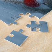 Newfoundland Dog Snowy Sleigh Ride Christmas Puzzle (Seite)