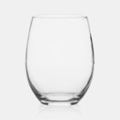 Newfoundland Dog Stemless Wine Glass Weinglas Ohne Stiel (Rechts)