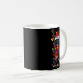 Newfoundland Dog Tree Christmas Lights Xmas Pajama Kaffeetasse (VorderseiteRechts)