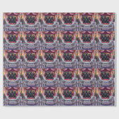 Newfoundland Dog Valentine's Day  Geschenkpapier (Flach)