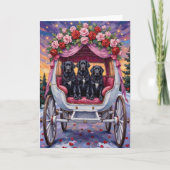 Newfoundland Dog Valentine's Day  Karte (Vorderseite)