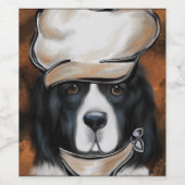 Newfoundland Dog Weinetikett (Einzelnes Label)