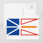 NEWFOUNDLAND FLAG POSTKARTE (Vorne/Hinten)