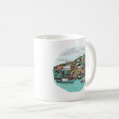 NEWFOUNDLAND HARBOR ILLUSTRATION IN DER FISCHEREIS KAFFEETASSE (VorderseiteRechts)