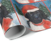 NEWFOUNDLAND HUND GESCHENKPAPIER (Rolleneckpunkt)