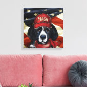 NEWFOUNDLAND HUND LEINWANDDRUCK (Insitu (Wohnzimmer))