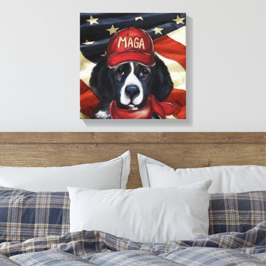 NEWFOUNDLAND HUND LEINWANDDRUCK (Insitu (Schlafzimmer))