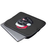 Newfoundland in a Santa Hat Classic T-Shirt Laptopschutzhülle (Vorne Knopf)